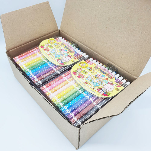 4000 12색 양파 색연필/꼬모띠-돌려벗기는 색연필