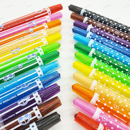 4000 12색 슬라이더 색연필 12개입 1박스-돌돌이