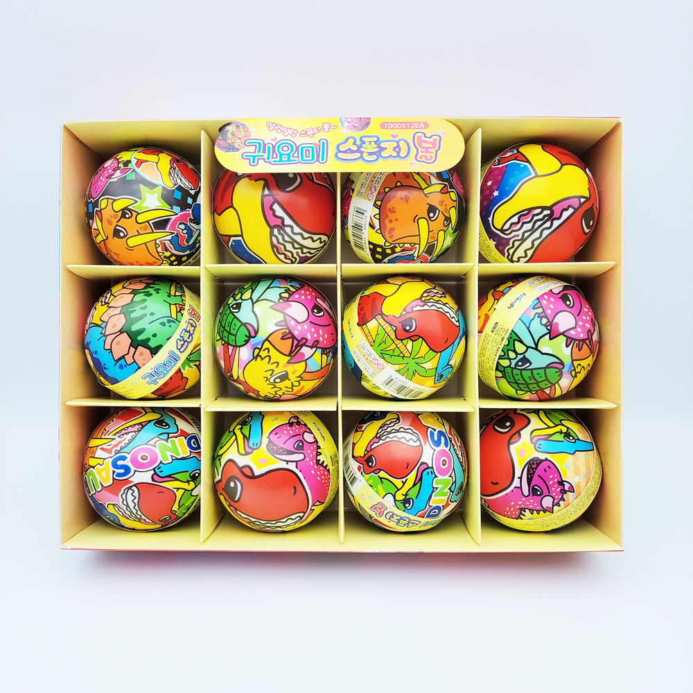 1000 귀요미 스펀지볼 12개입-소프트볼 답례품 단체선물