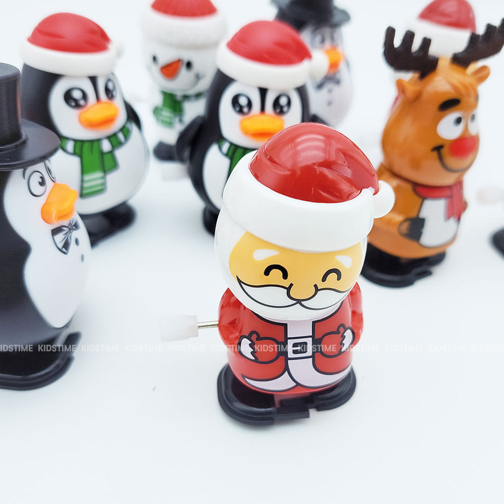1500 크리스마스 마스코트 태엽 12개-크리스마스 소품 장식품 단체선물 추천 산타 루돌프