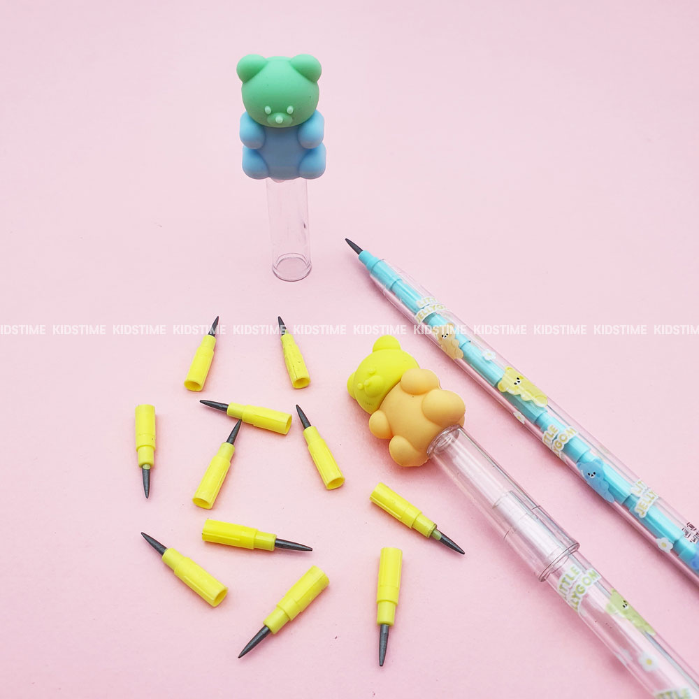 1000 리틀젤리곰 카트리지 연필 1개-HB 캐릭터 연필