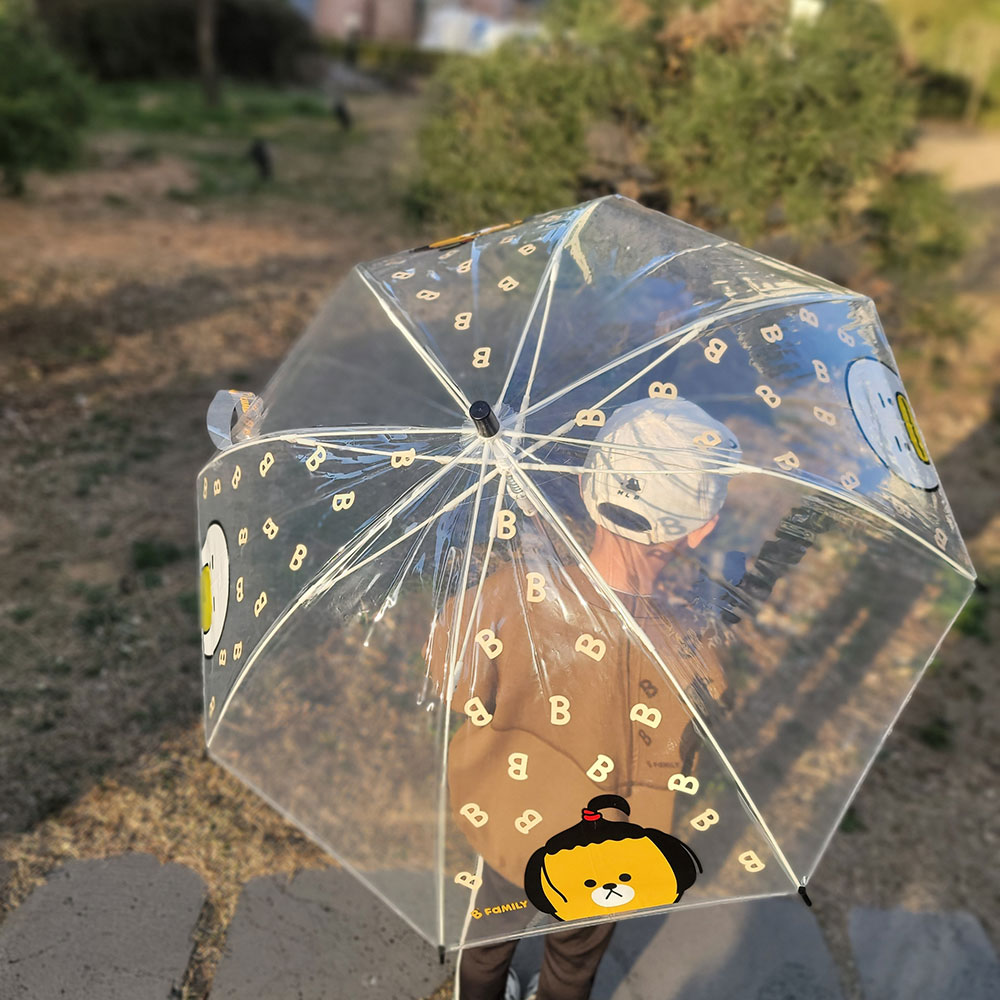 13000 B패밀리 고급 투명우산 1개- 고급 캐릭터  비닐 우산 아동