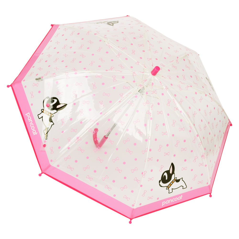 13000 팬콧 팝바우 패턴 53 고급 투명우산 1개- 고급 캐릭터 투명 비닐 우산 아동