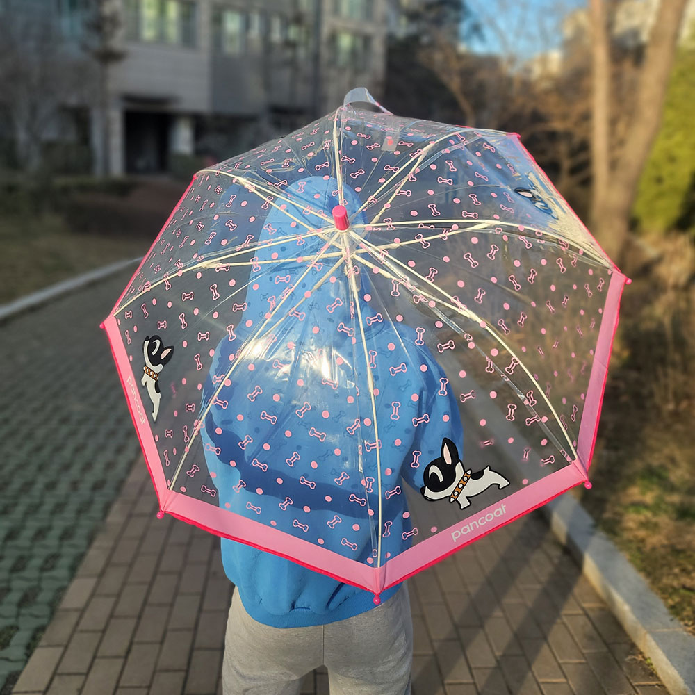 13000 팬콧 팝바우 패턴 53 고급 투명우산 60개입 1박스- 고급 캐릭터 투명 우산 아동
