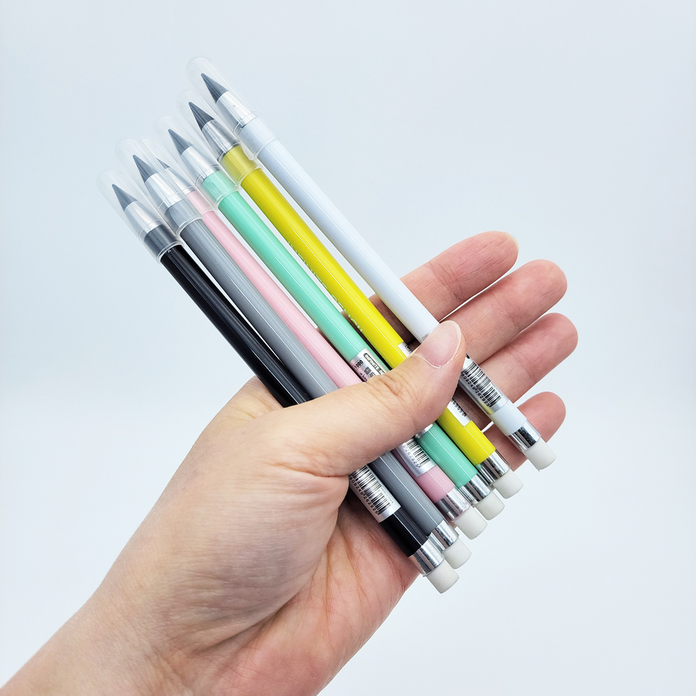 1000 캡 무한펜 1개 랜덤-만년연필 HB 단체선물 연필