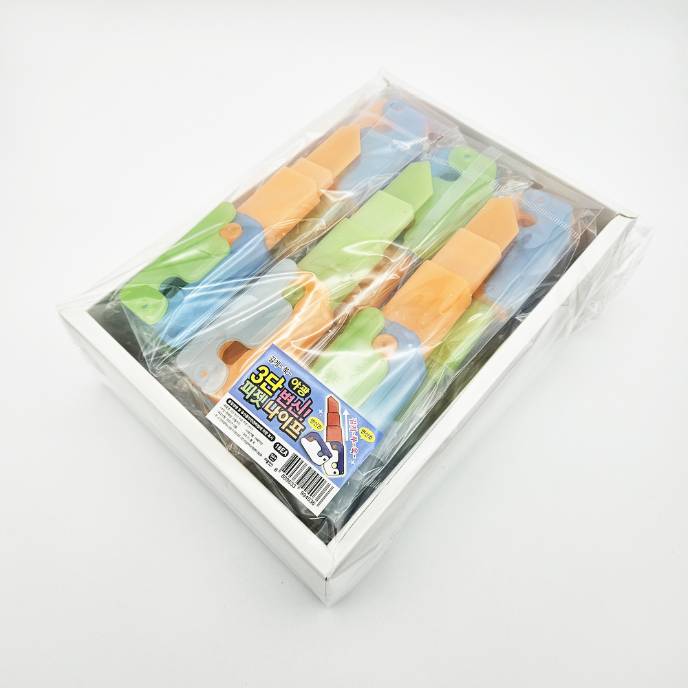 2000 3단 야광 변신 피젯 나이프 1개 랜덤 - 베스트셀러 인싸템 트랜드 피젯 토이나이프 틱톡 중력칼 당근칼 3D