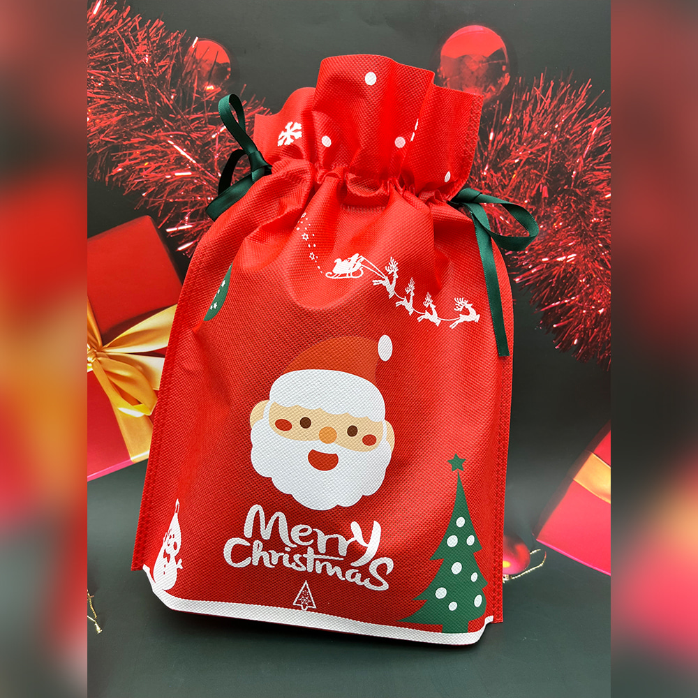 2000 크리스마스 선물 주머니 파티용품 1개 - 구디백 파우치 산타선물 학원 교회 달란트