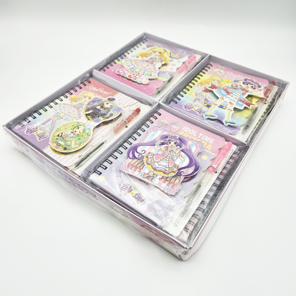 1000 아이돌 타임 프리파라 3D 볼펜수첩 1개 랜덤 - 여아심쿵 입체케릭 학원 달란트 포인트마켓