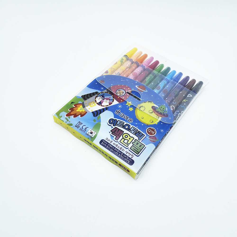 4000 크라운 아트스토리 12색 색연필 12개묶음 - 유치원 초등학교 필수 학용품 색연필 답례품 단체선물