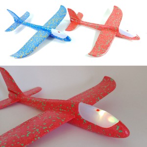 3500 LED 글라이더 2개 묶음-불빛 스티로폼 비행기