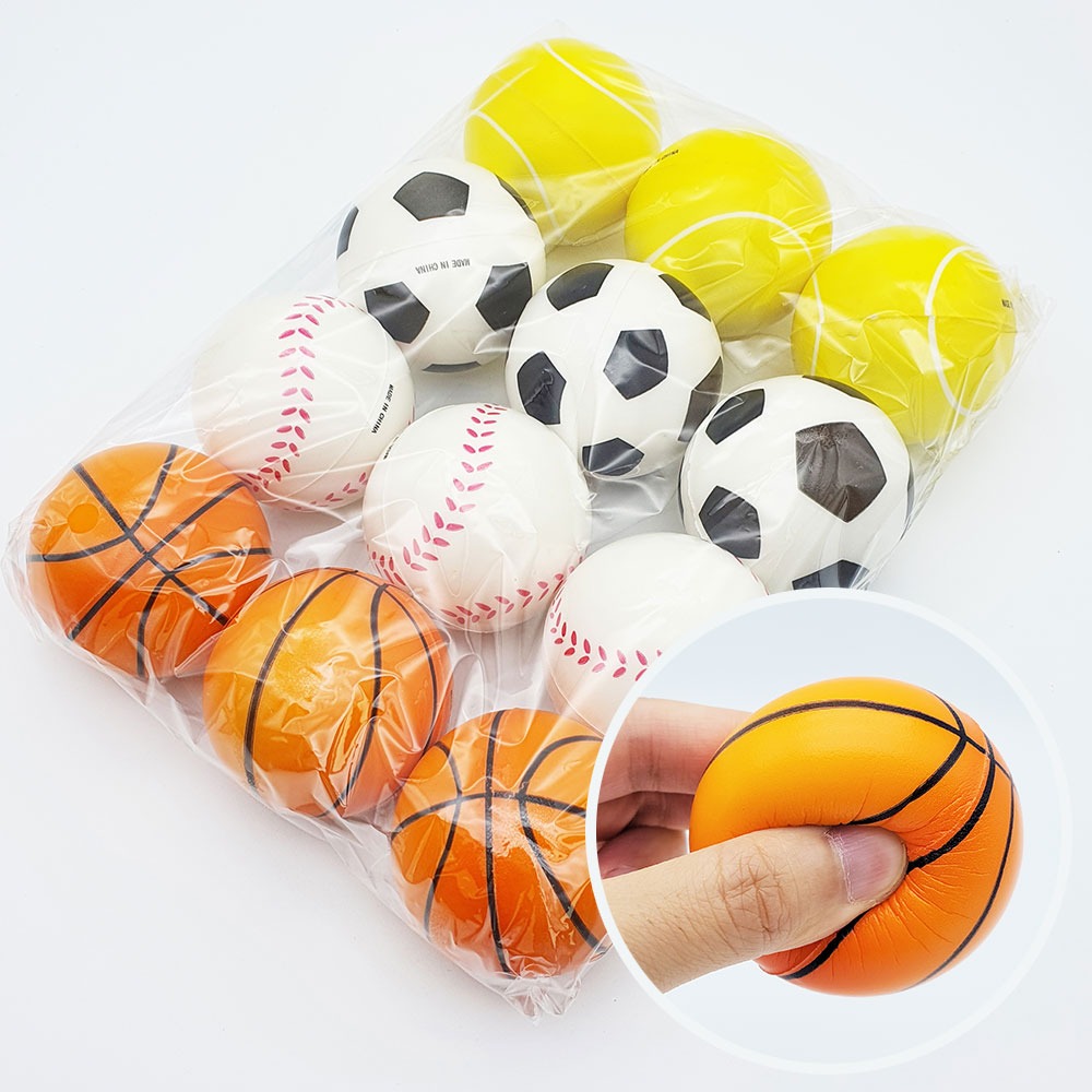 1000 소프트 스펀지  6cm 스포츠볼 12개묶음-유아용 소프트볼 아프지않은공