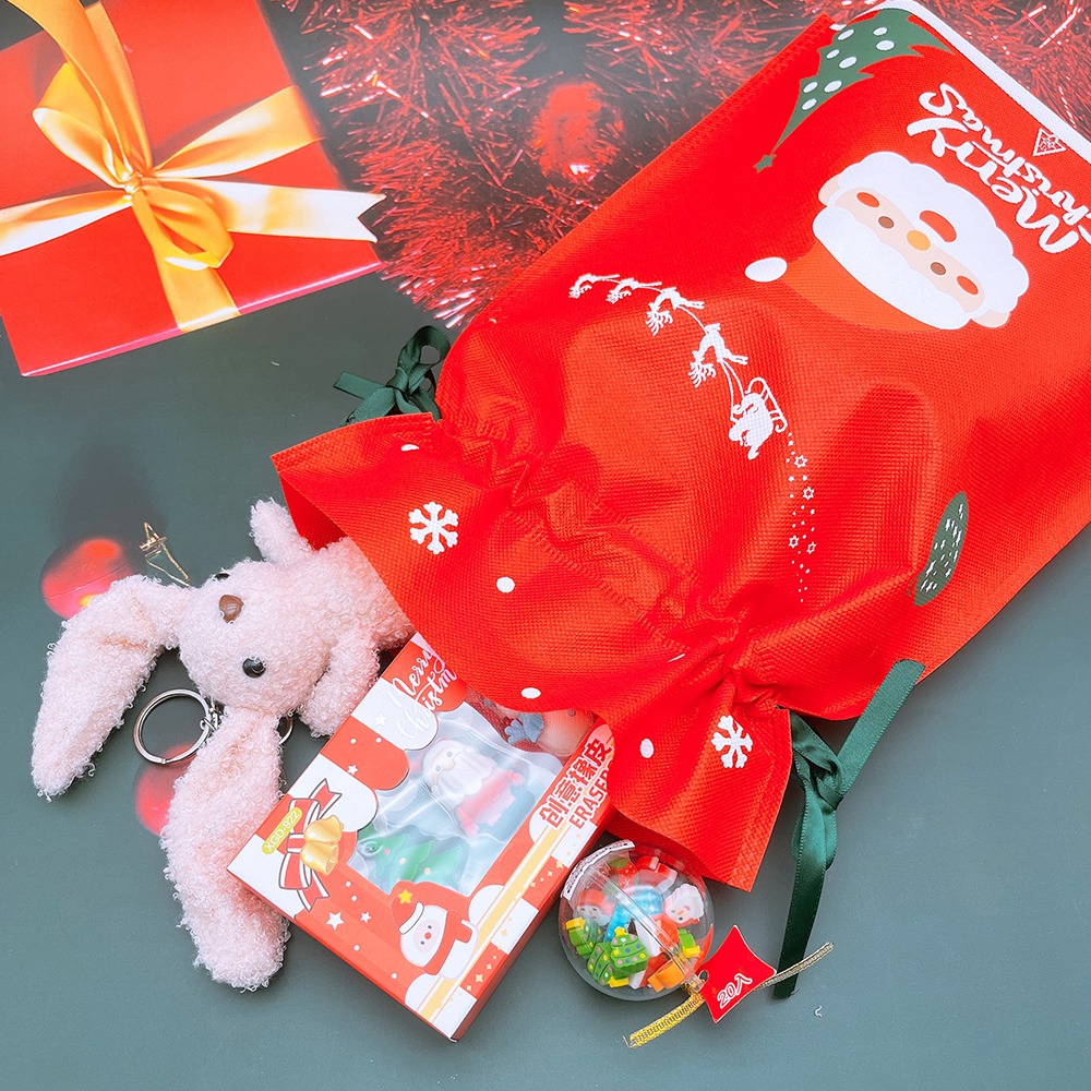 2000 크리스마스 선물 주머니 파티용품 1개 - 구디백 파우치 산타선물 학원 교회 달란트