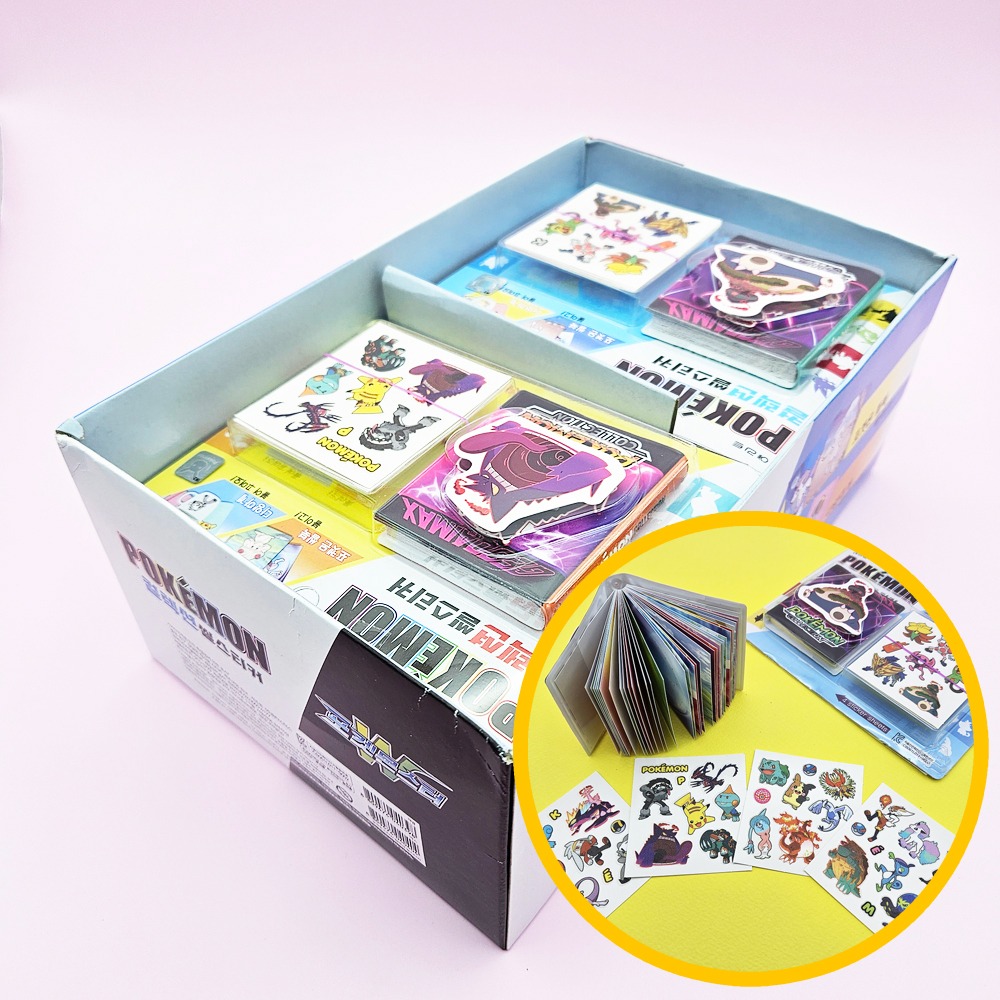 4000 포켓몬스터W 컬렉션 씰 스티커 12개입 1박스 - 아이들 좋아하는 포켓몬 씰북